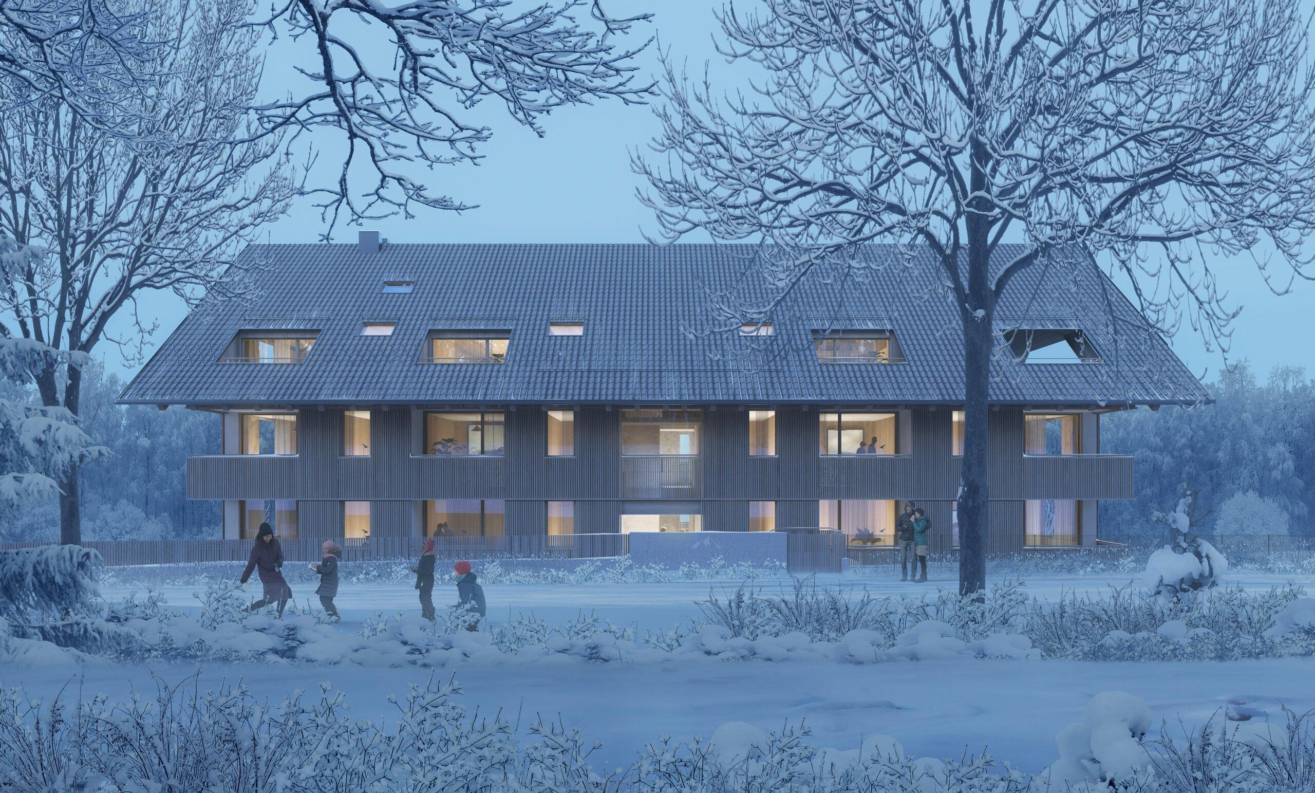 Apartamenty inwestycyjne w Szklarskiej Porębie – widok zimowy