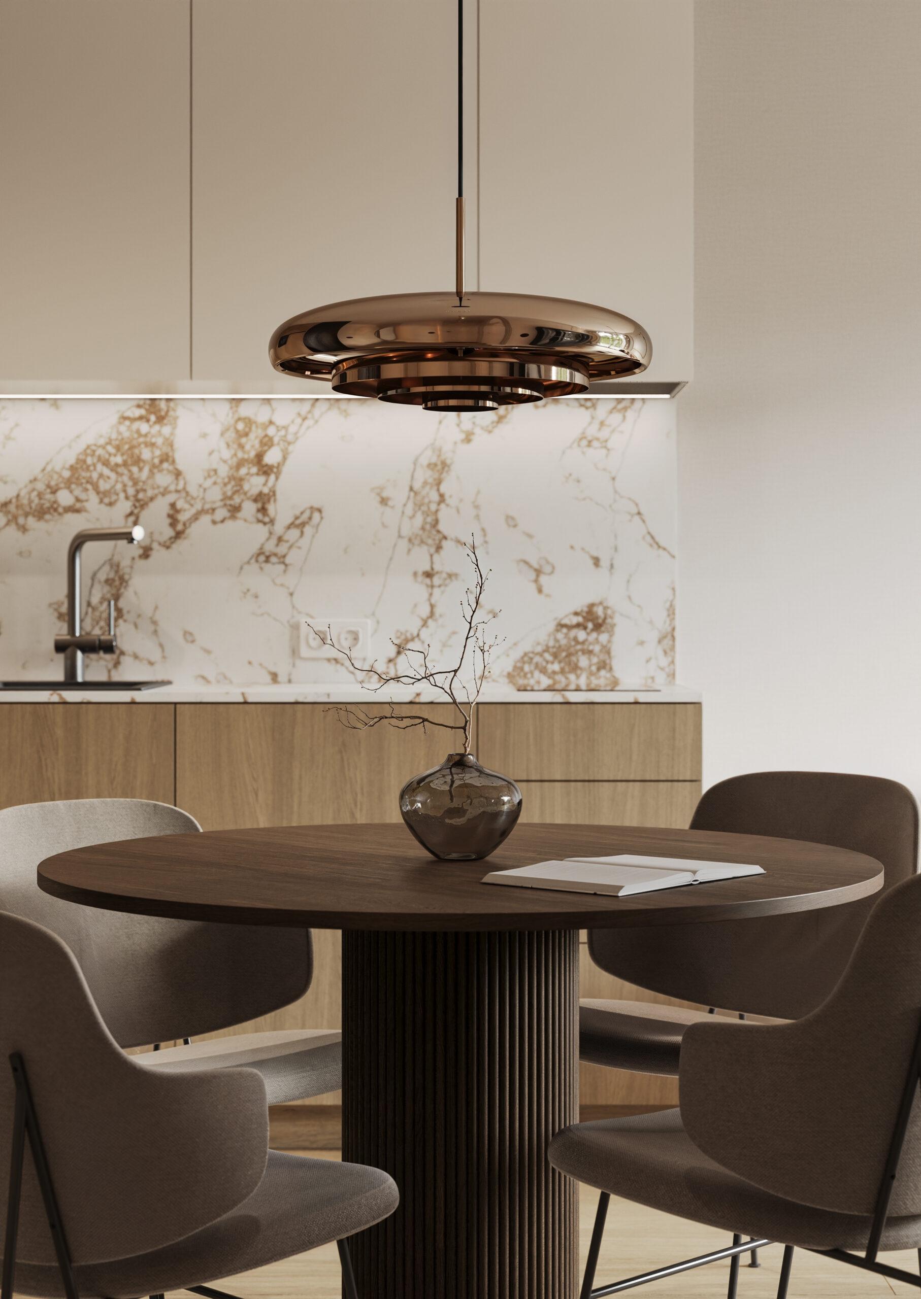 Salon z aneksem kuchennym w apartamencie inwestycyjnym Świnoujście blisko plaży